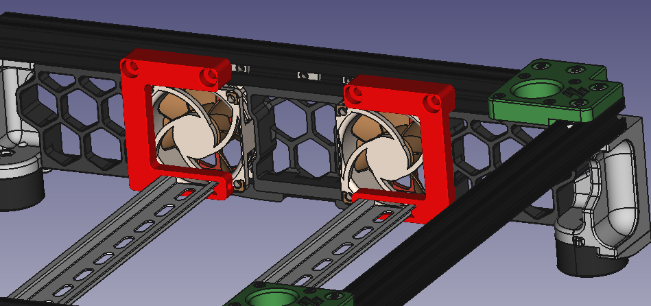 Voron Trident Inverted Electronics DIN-mount for Nuctua A6 by ...