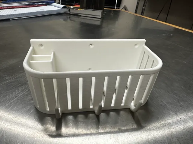 Compact Travel Trailer/RV Bathroom Shower Caddy
