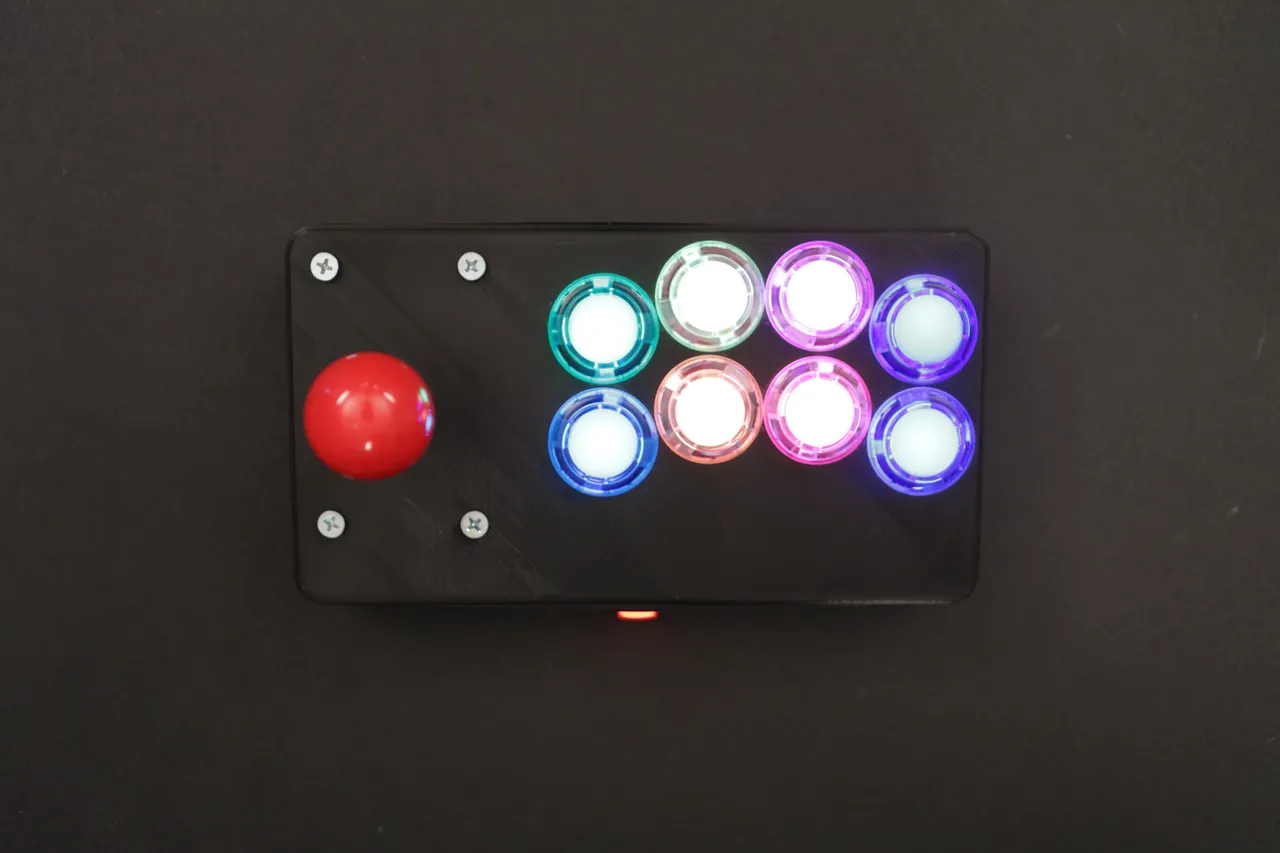 adafruit-Arcade Button with LED - 30mm Translucent Clear