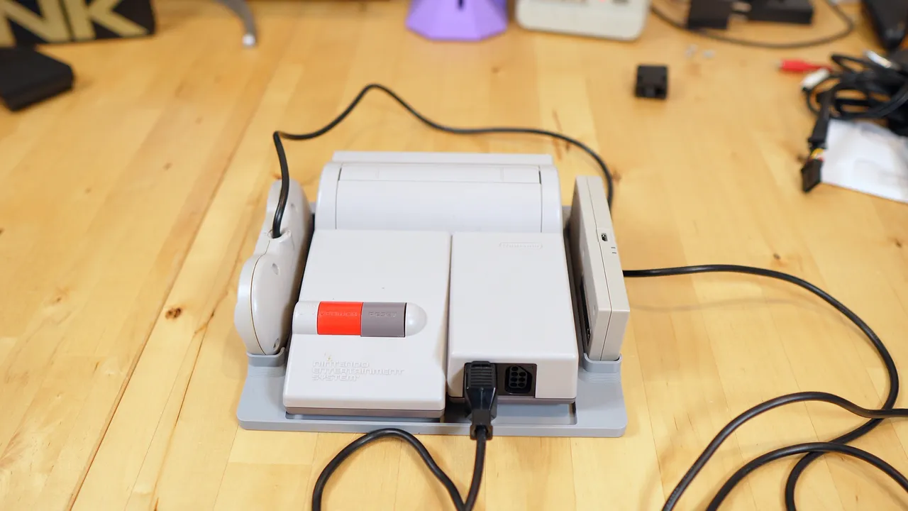 NES Top Loader and AV Famicom Controller Storage Stand by NES Top Loader and AV Famicom Controller Storage Stand by