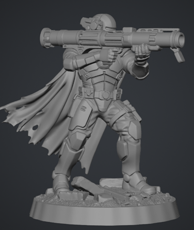 Oath Sword Bastion Knight with Rocket Launcher