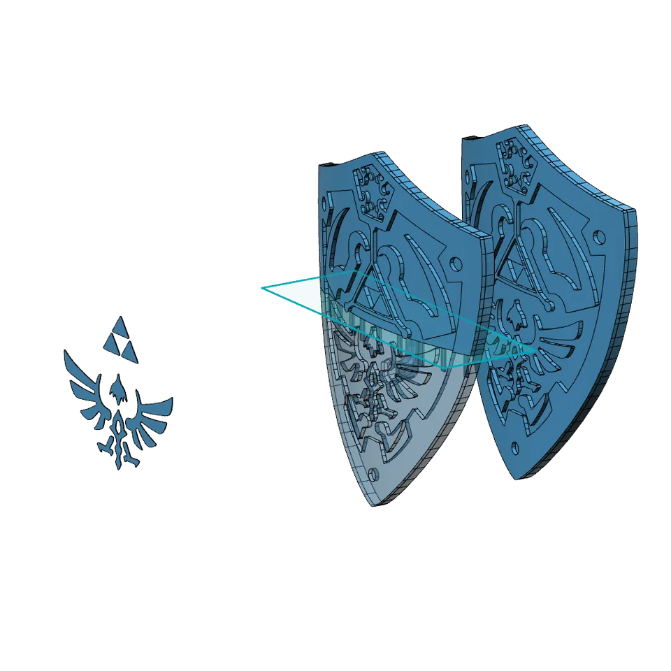 Hylian Shield - Full Size by m h, Download free STL model