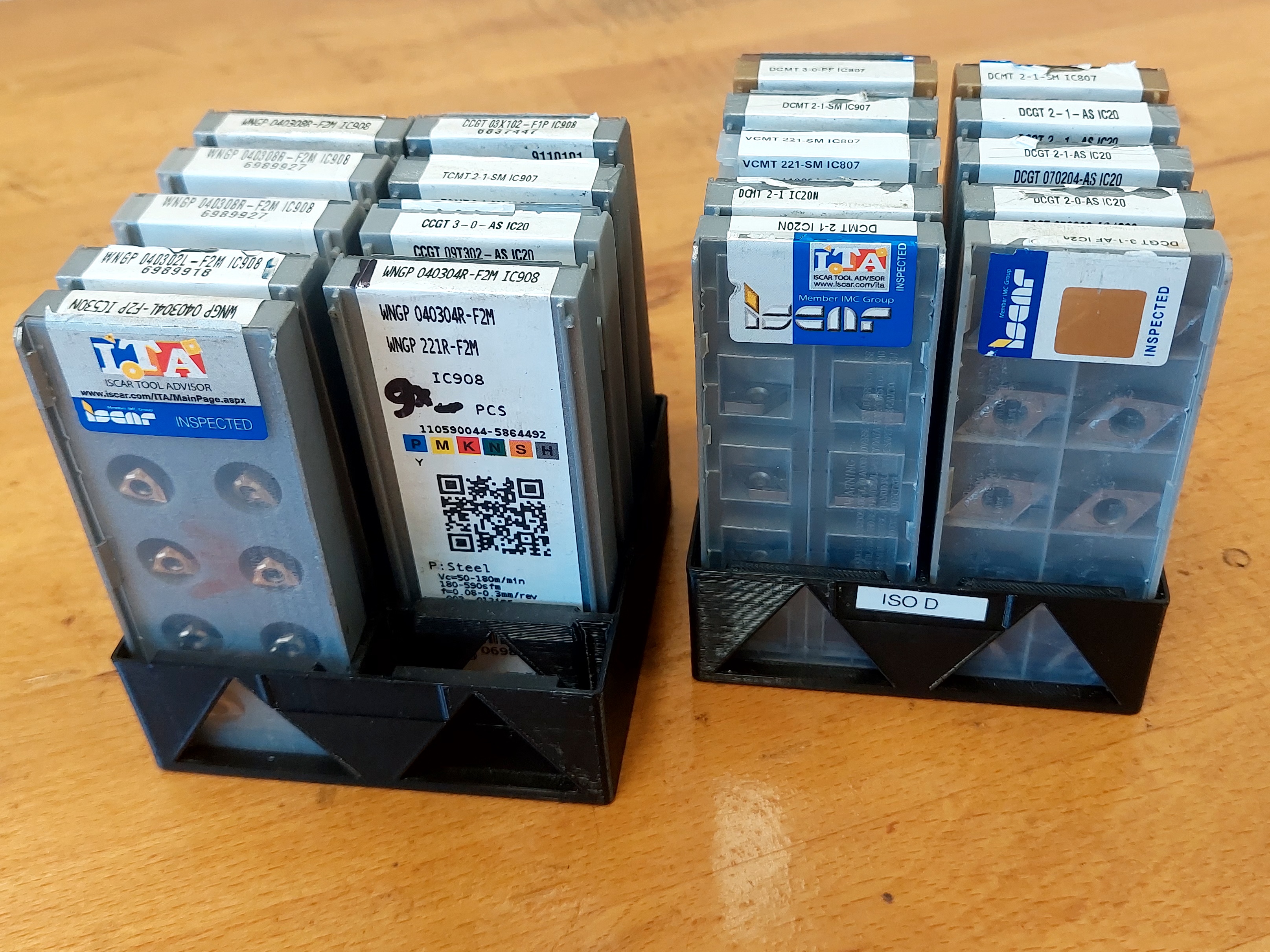 Efficient Organizer for Carbide Insert Boxes