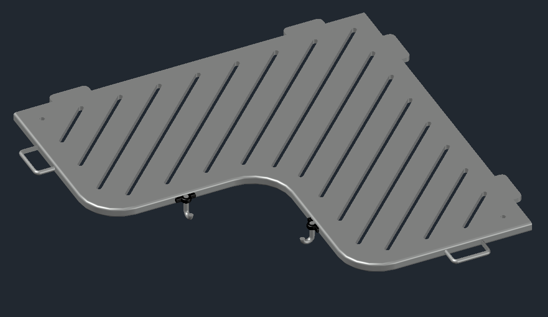 Grout Line Shower Shelf by Gimpy Download free STL model