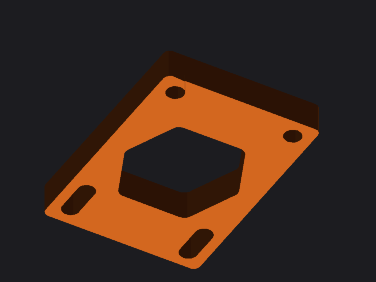 Skateboard Riser Pad 10mm Flat Cutout — Longboard / Topmount | riser3d