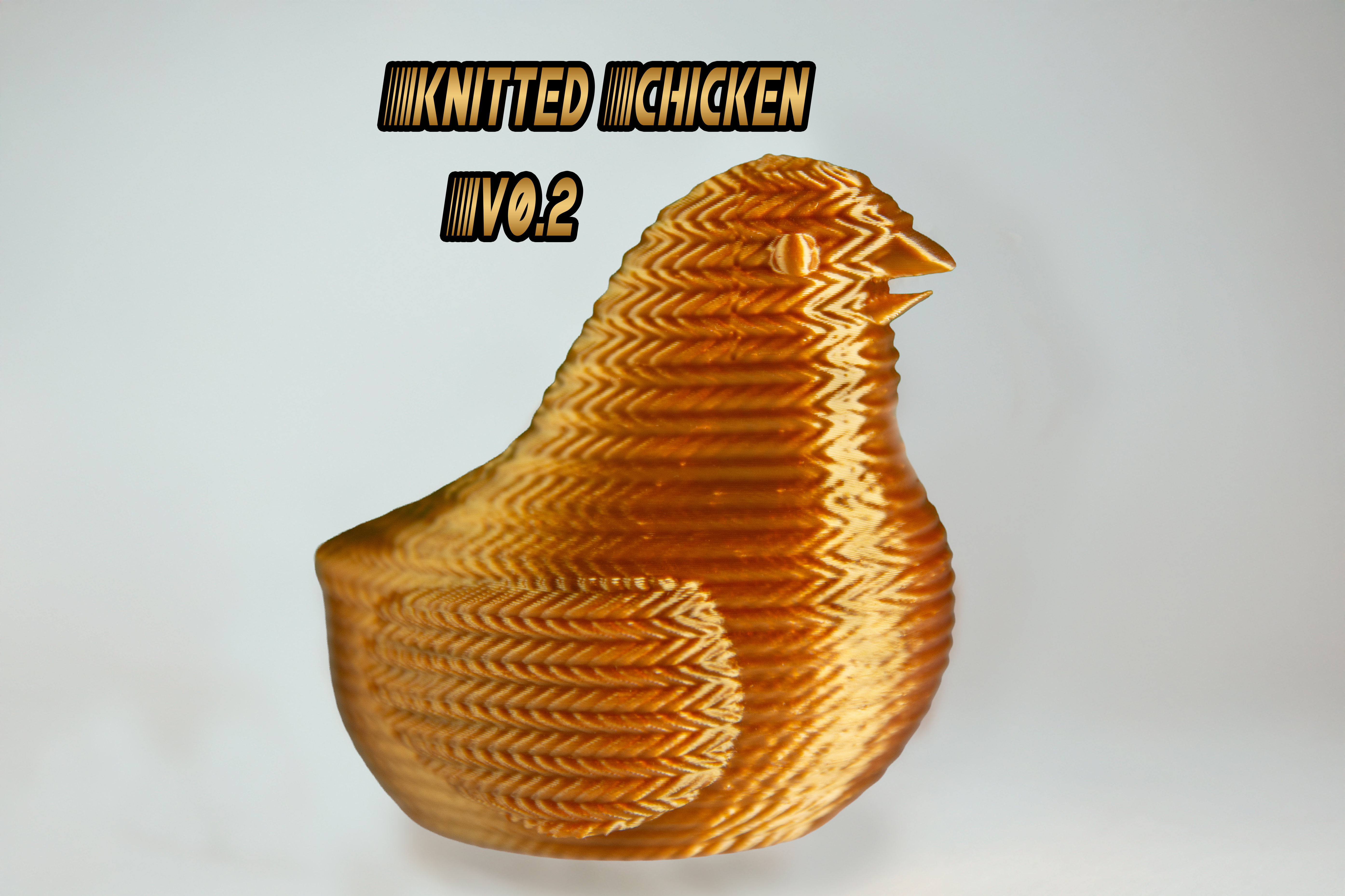 Cute Knitted Chicken