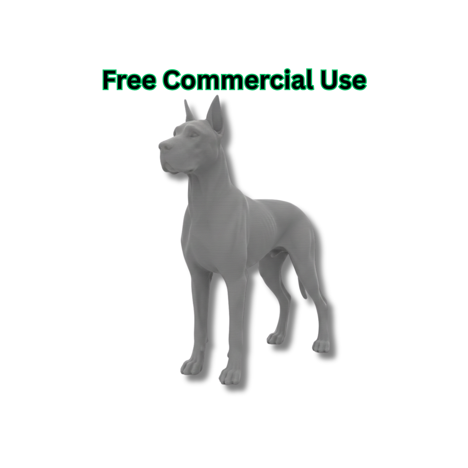 Great Dane Dog Figurine