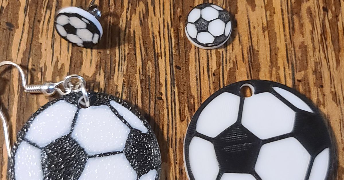 Soccer on sale ball earrings