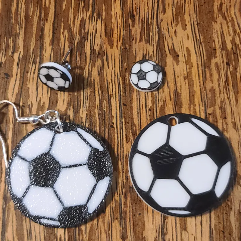 Soccer earrings on sale