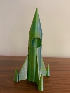 Rocket Ship with Small Astronaut