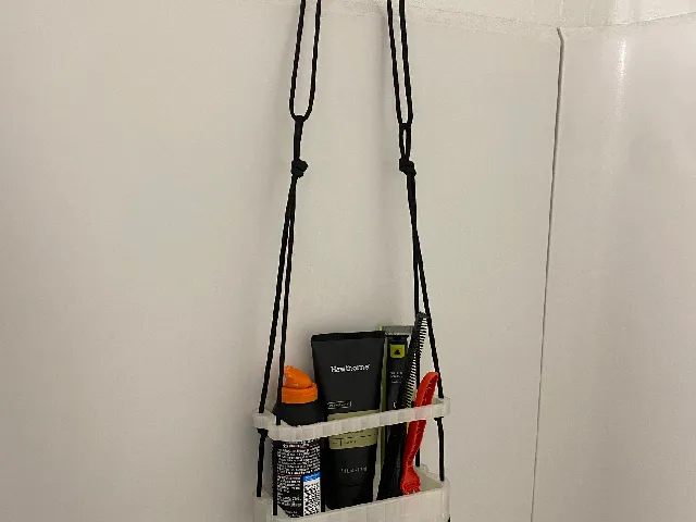 Hanging Rope Shower Shelf