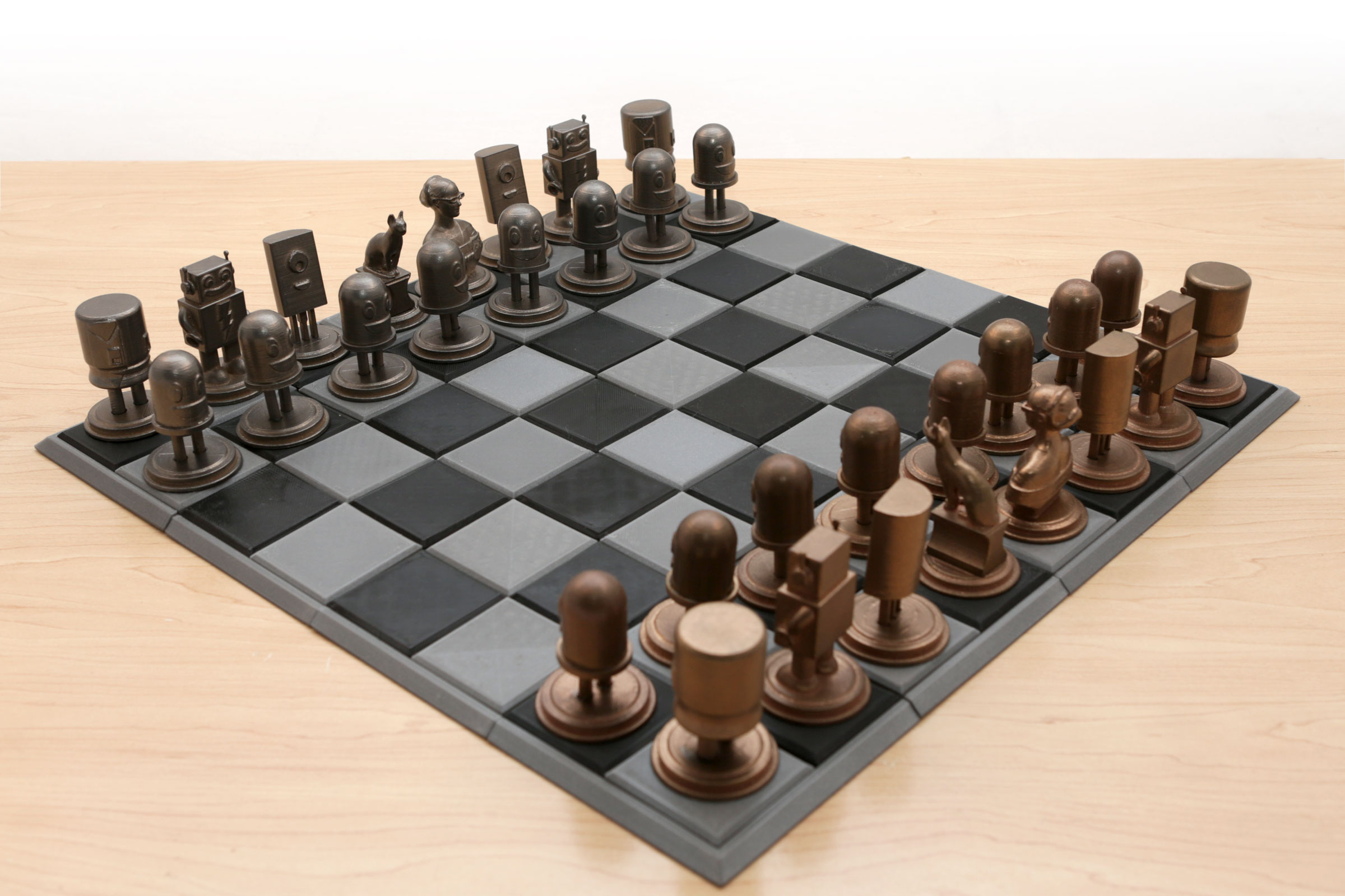 Miniatura 3 do modelo 3D Adafruit 3D Printed Chess Set