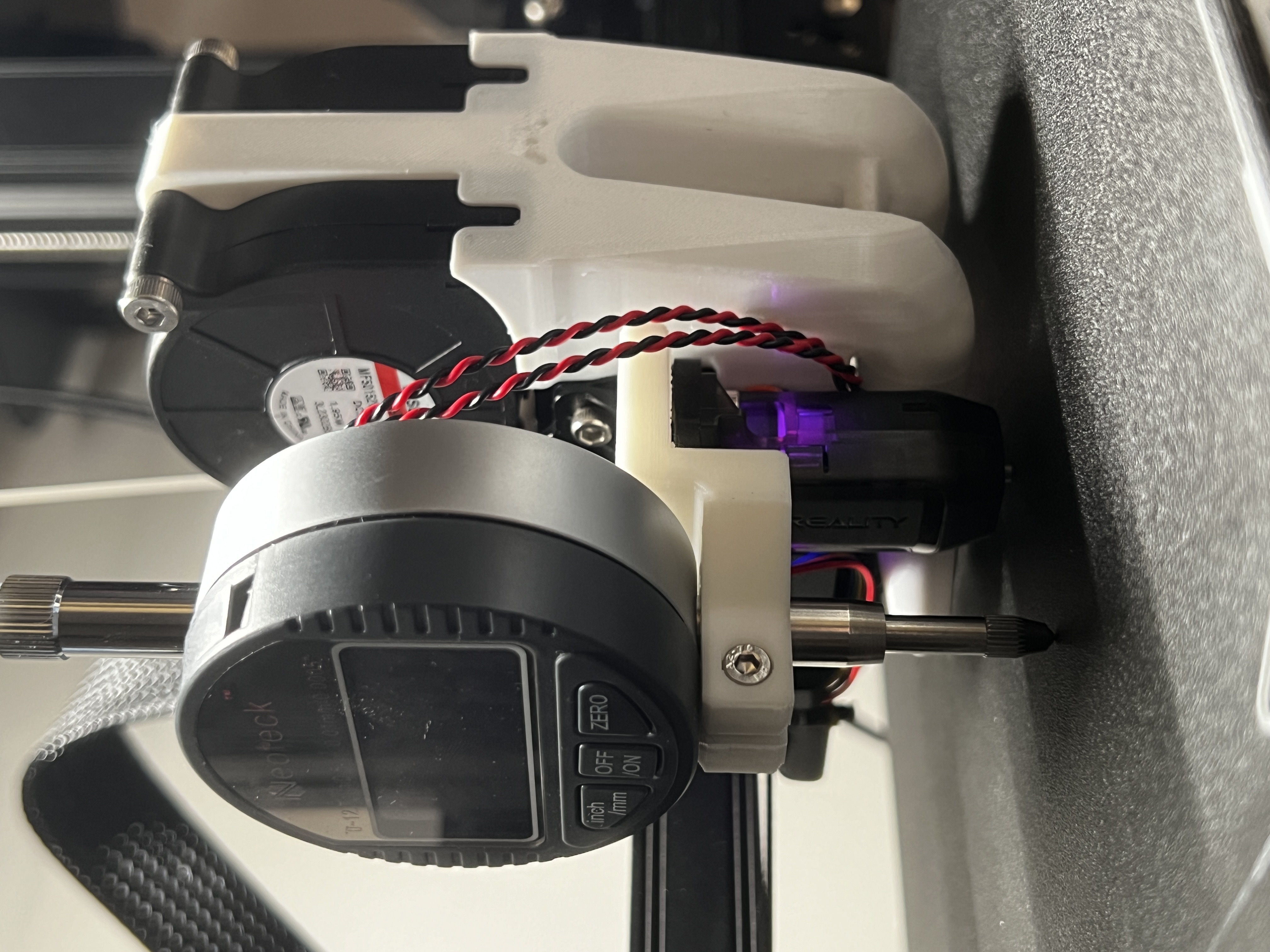 Dial Indicator bracket for Sprite Extruder Ender 3 S1 Pro by H3DA