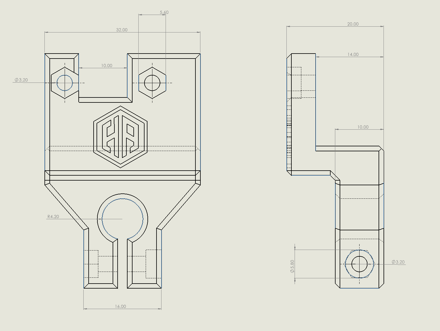 Dial Indicator bracket for Sprite Extruder Ender 3 S1 Pro by H3DA
