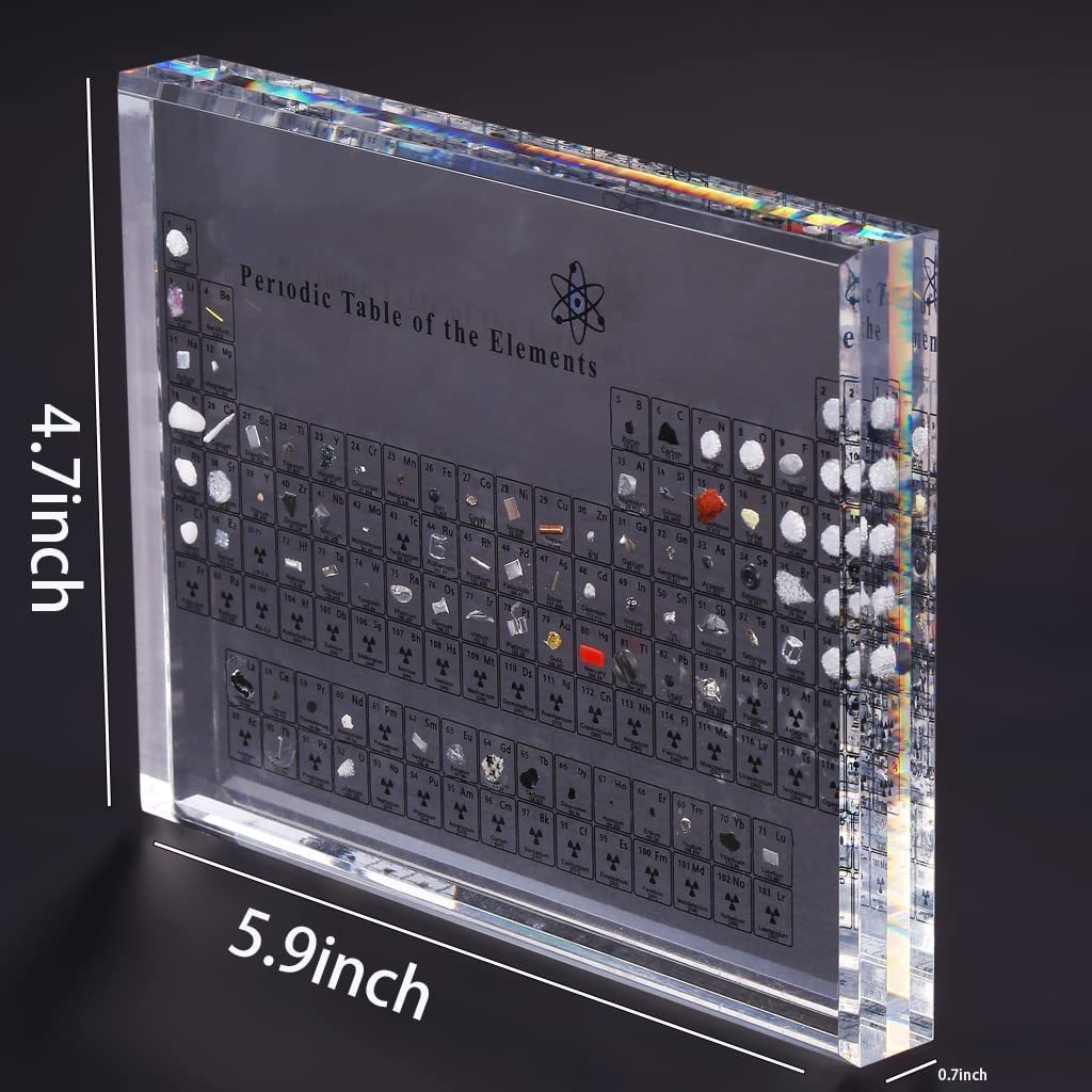 LED light stand for acrylic periodic table with real elements by ...