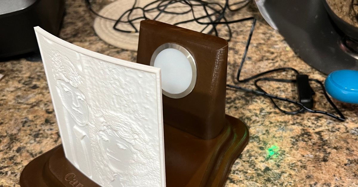 Lithophane Stand by Fwlogue | Download free STL model | Printables.com