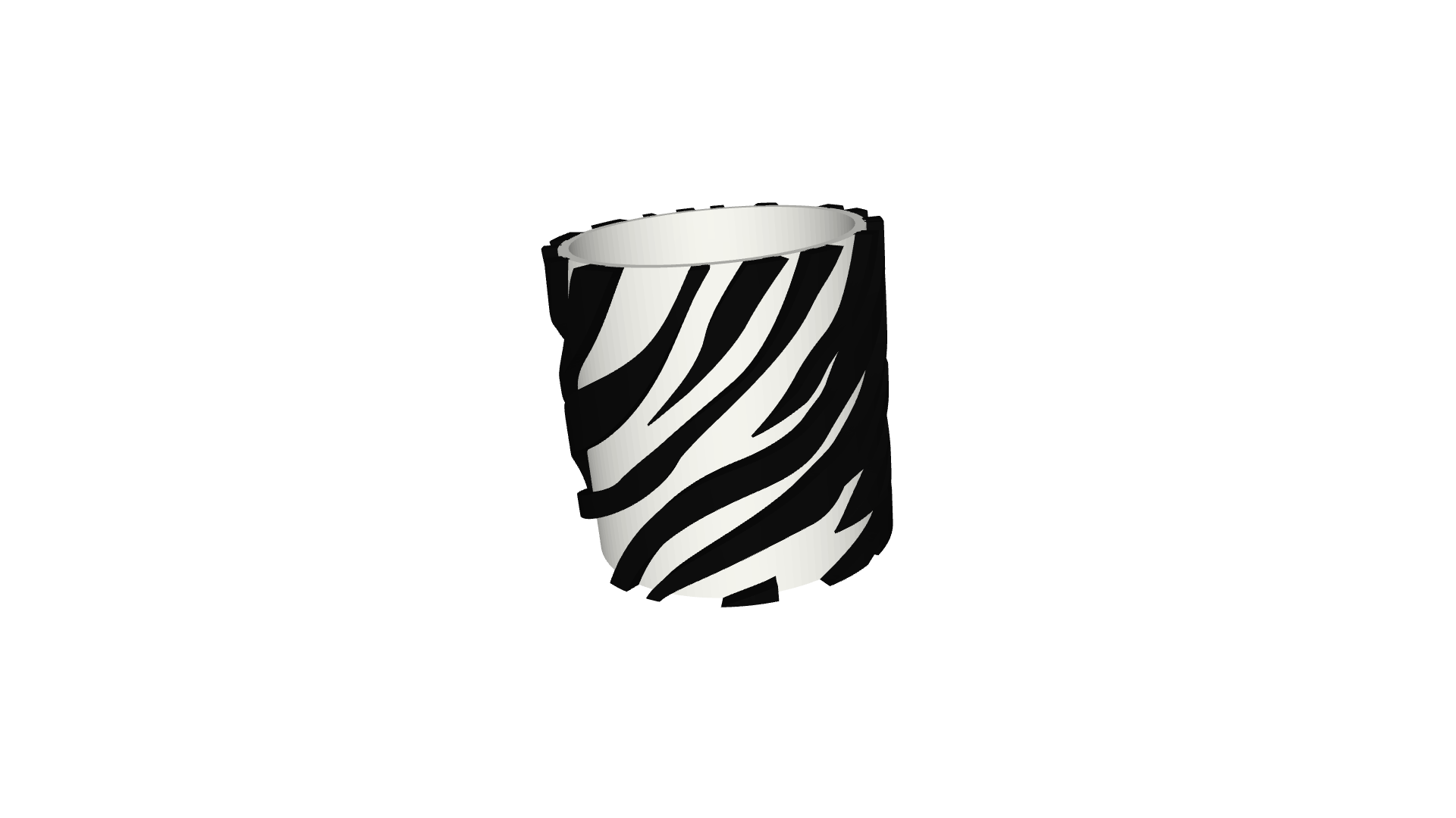 Zebra planter, vase — miniatura 4