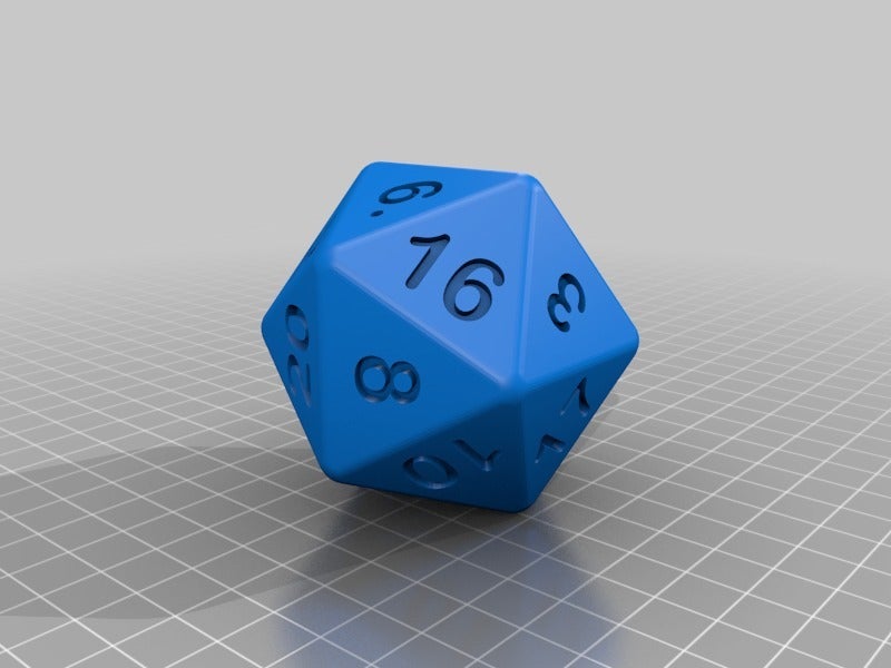Miniatura 9 do modelo 3D Talking D20