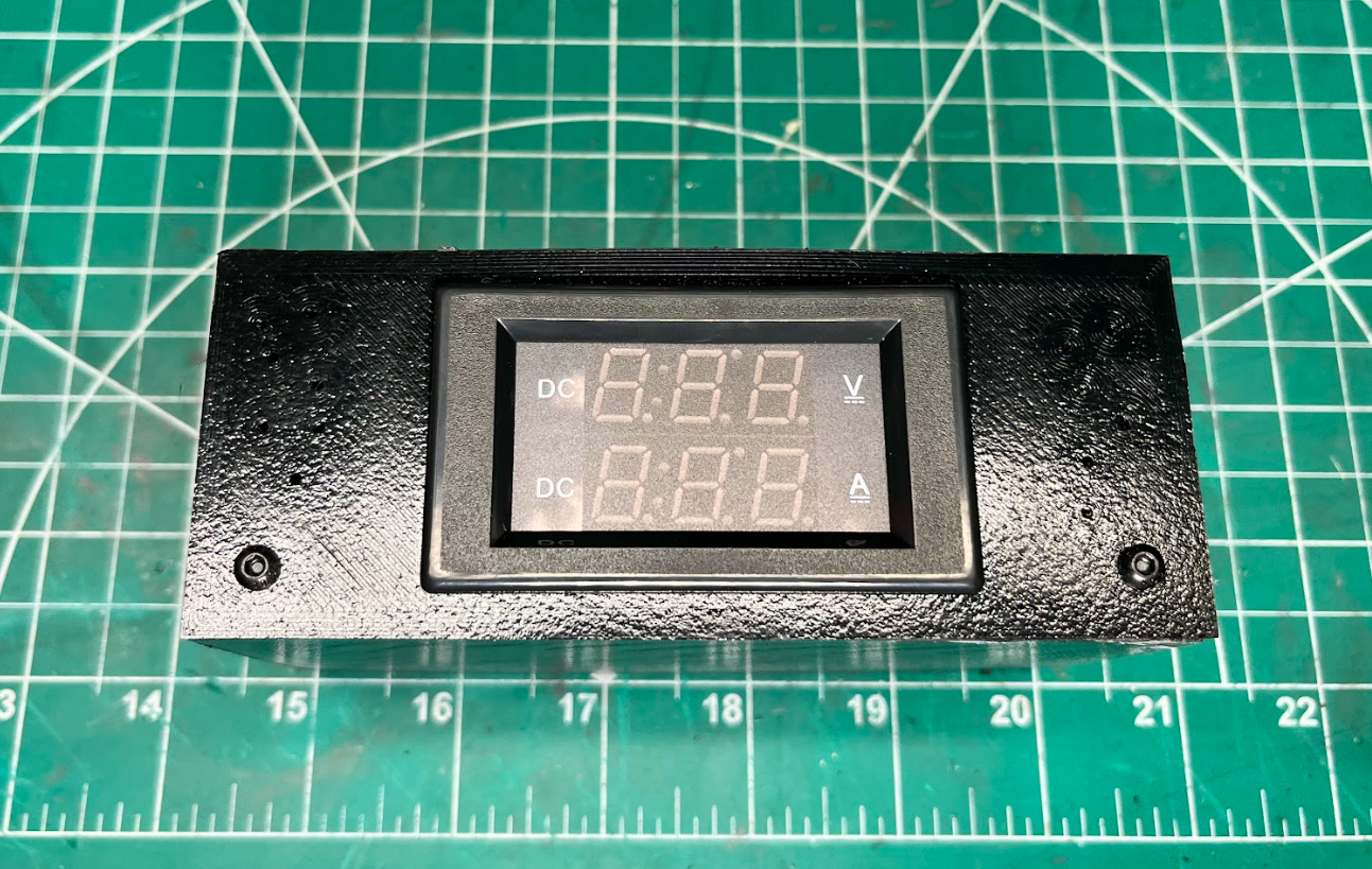 Drok DC Volt Ammeter Panel desktop base