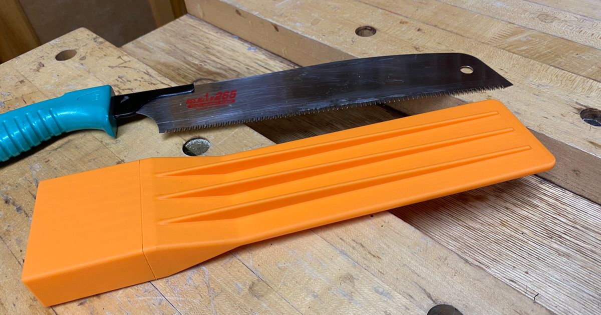 Saw Sheath for Japanese Saw by Motoriley Download free STL model