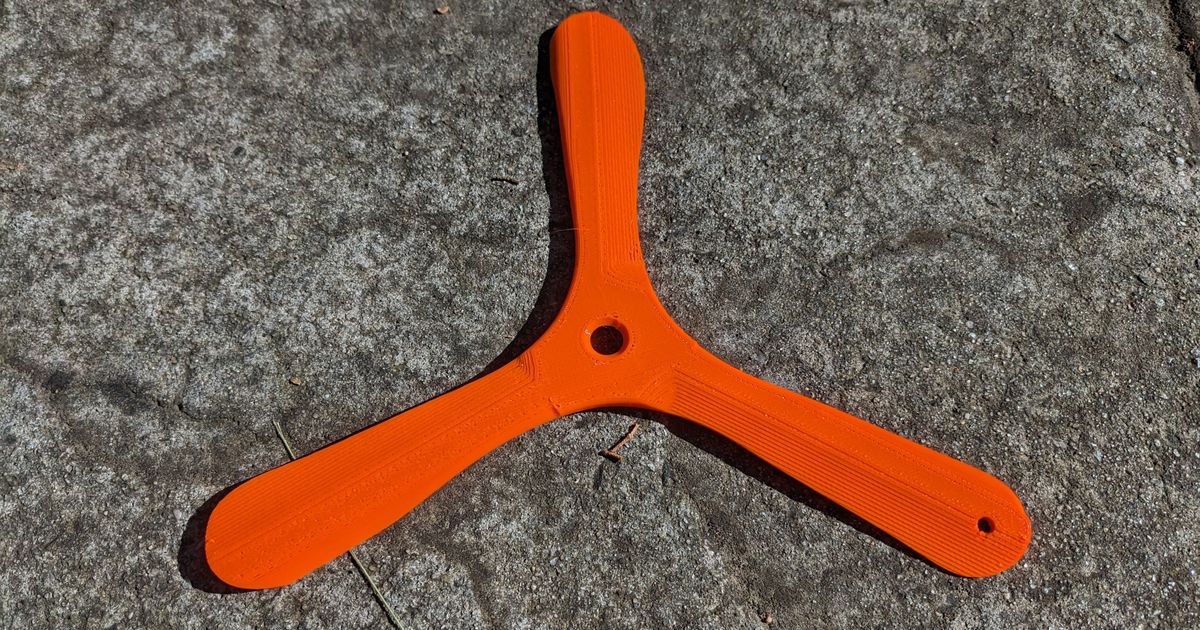 Tri blade boomerang by 3DPS Download free STL model