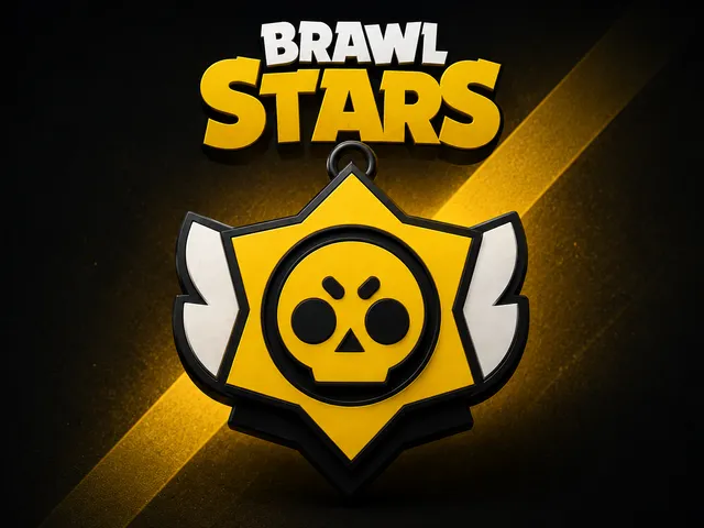 Brawl Stars Winged Badge Keychain