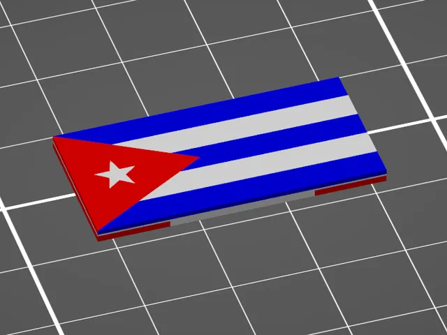 multicolor cuba/canada flag