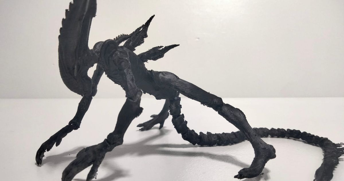 Real Alien Xenomorph flexi by laboratoriogiratorio | Download free STL ...