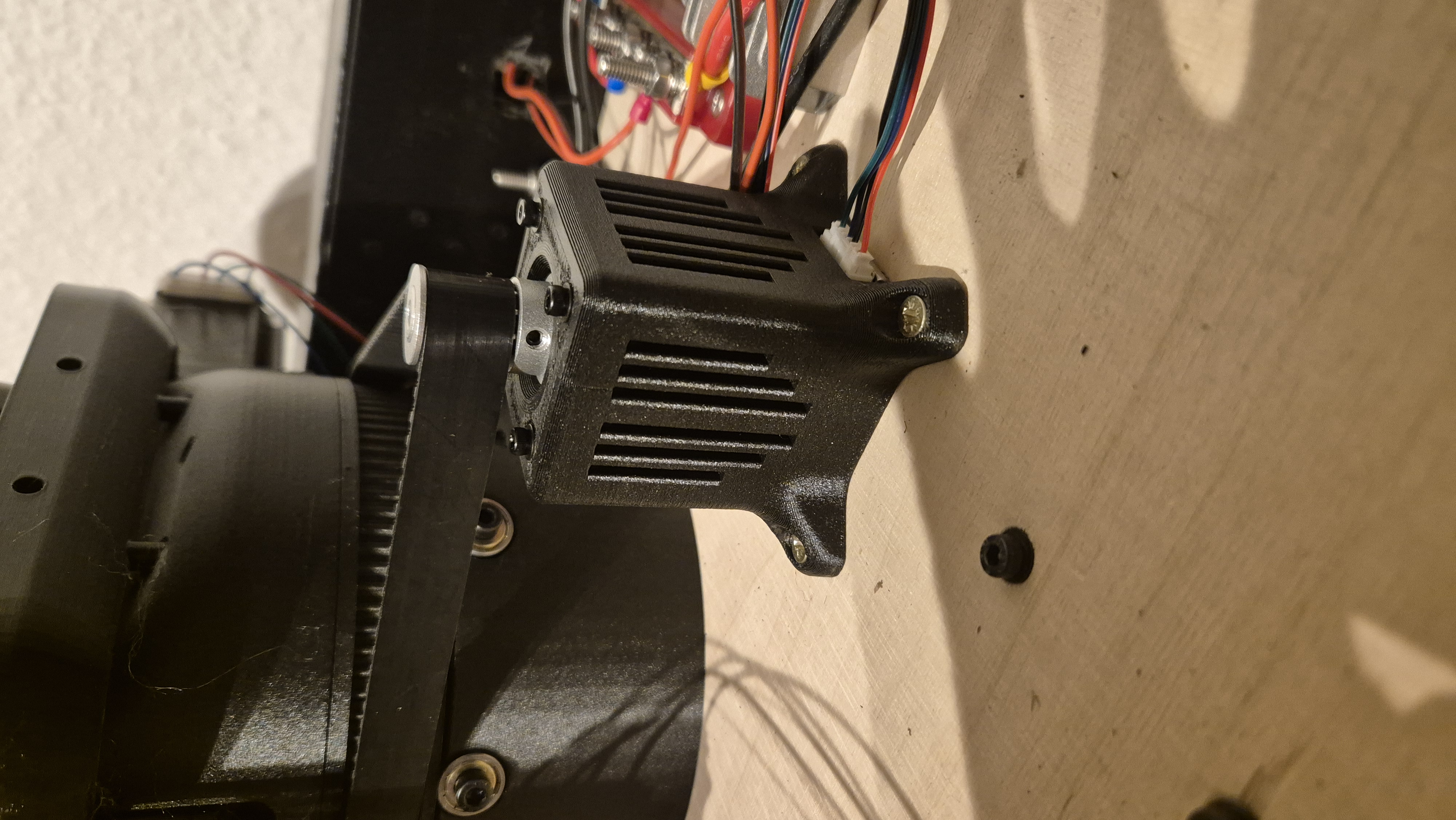 0007-0102 1M3 Base Motor Mount / Case - Corrected Dimensions (Moveo BCN) 3D model