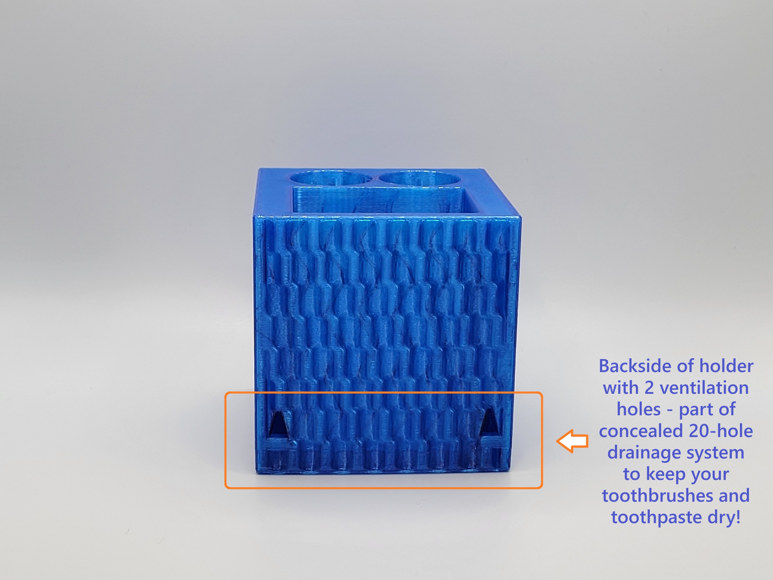 Swirl Toothbrush and Toothpaste Holder with Inserts and Drainage by ...