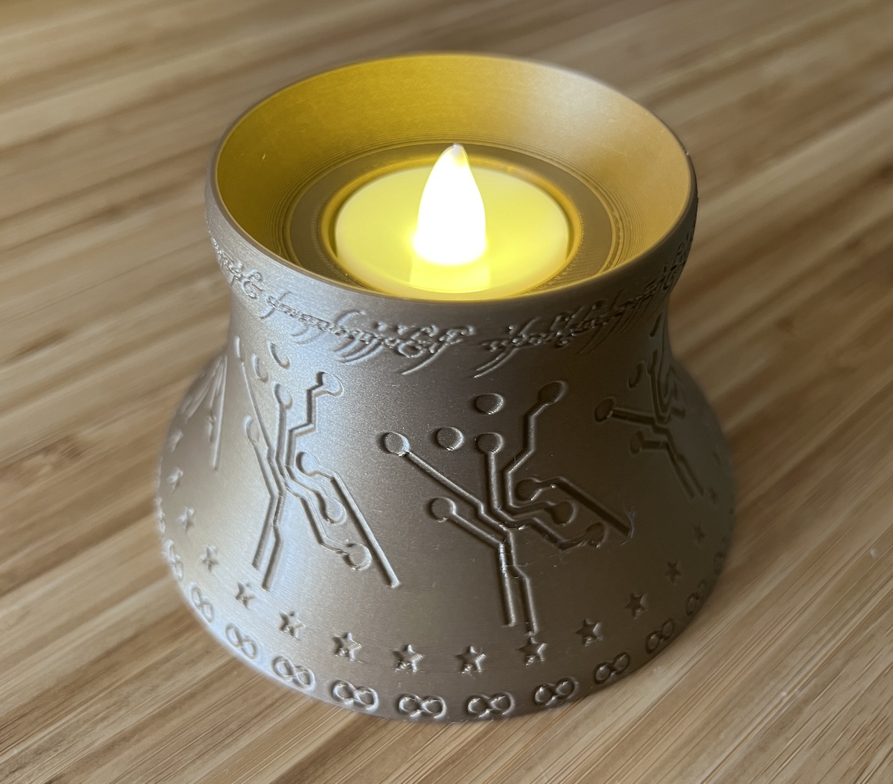 My Precious LED Tealight Holder by muddymaker Download free STL model