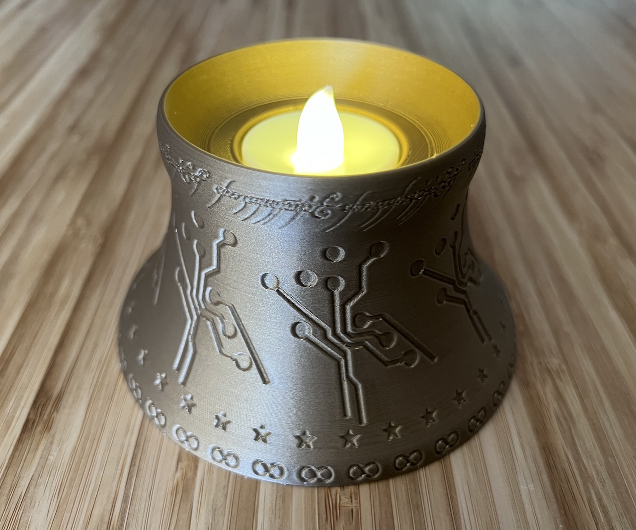My Precious LED Tealight Holder by muddymaker Download free STL model