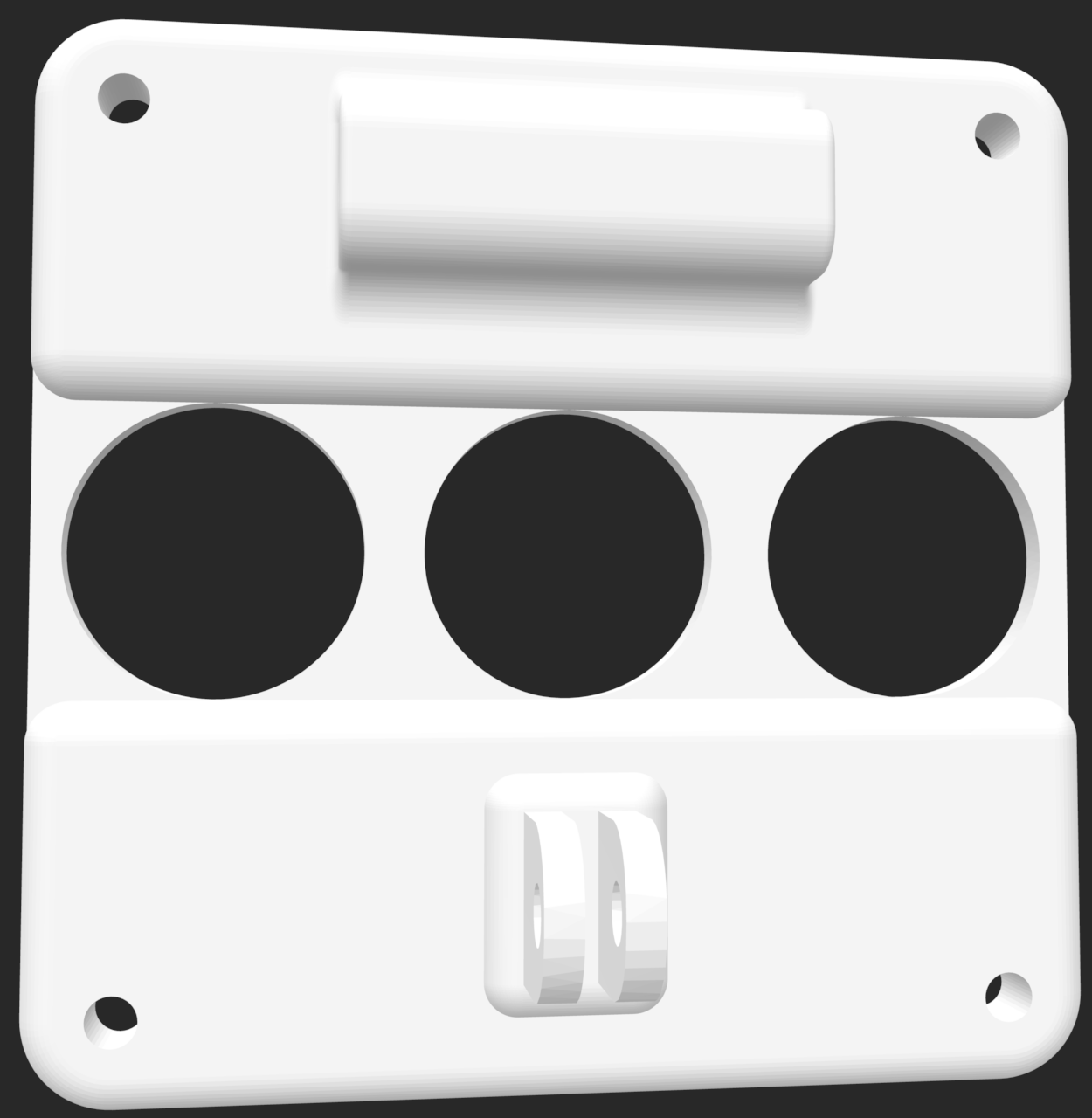 75mm Screen Mount to GoPro and Headrest