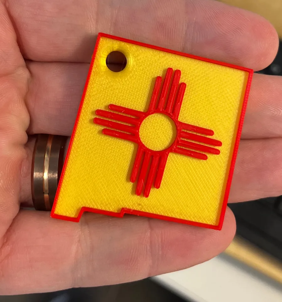 New Mexico Key Chain by SkipTheRed | Download free STL model ...