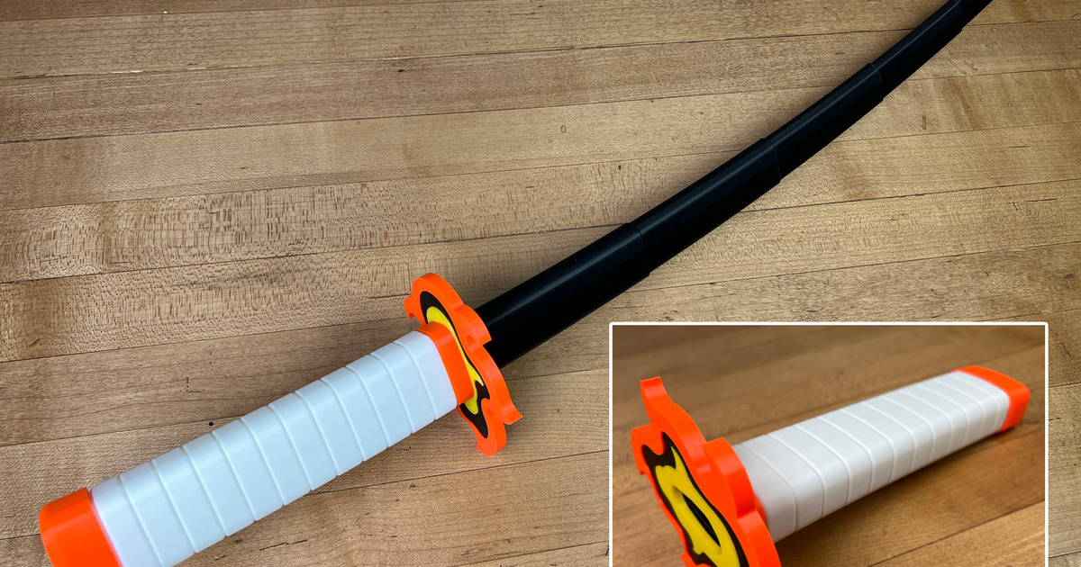 Rengoku’s Multi-Part Collapsing Katana by 3D Printing World ...