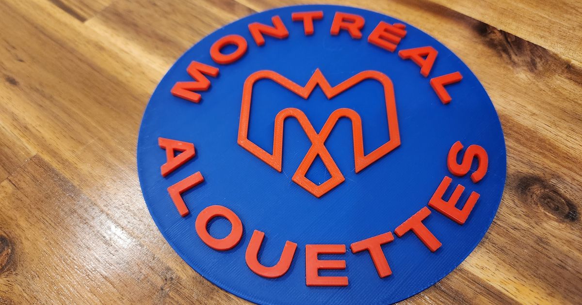 Montreal Alouettes logo by jim_2835 | Download free STL model ...