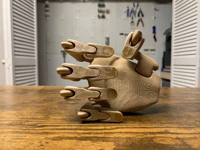 Fingertips with Fingernails (for Posable Articulated Hand Model by Michael Wycoff)