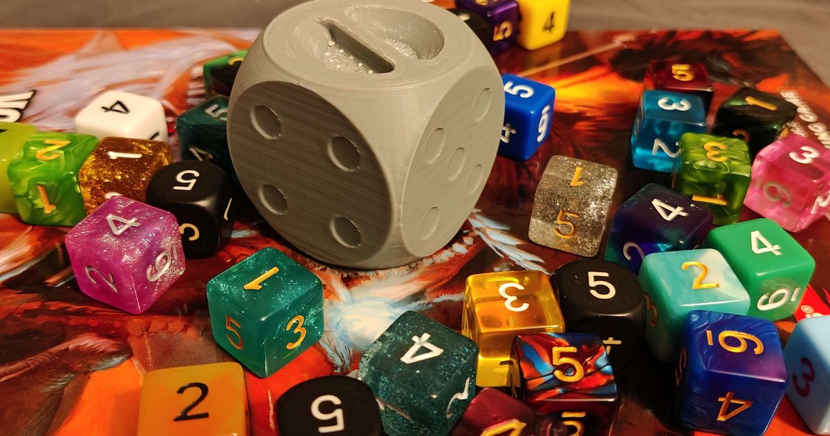 Die Dice Box by Panda Bandit Download free STL model