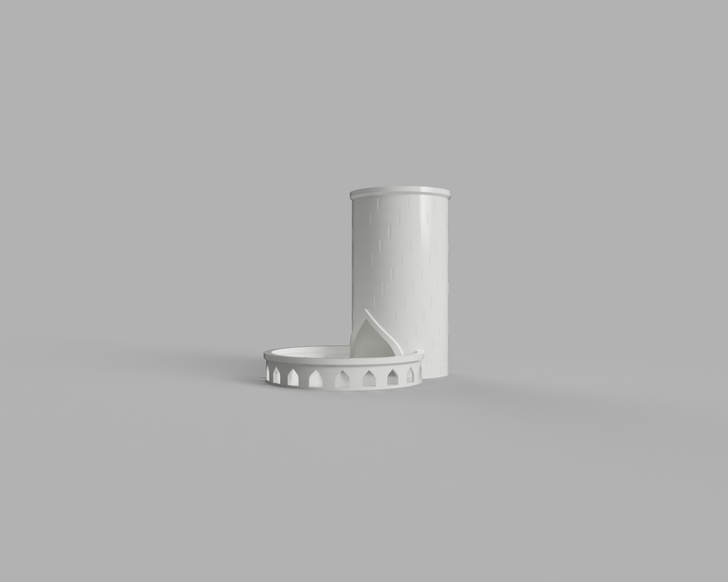 Miniatura 2 do modelo 3D Simple Dice Tower