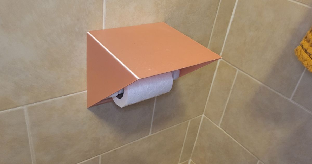 Toilet paper cover and shelf by Comrade_Zach Download free STL model