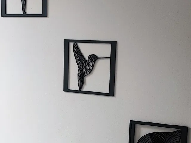 Geometric Animal Designs in Frame for Wall Art