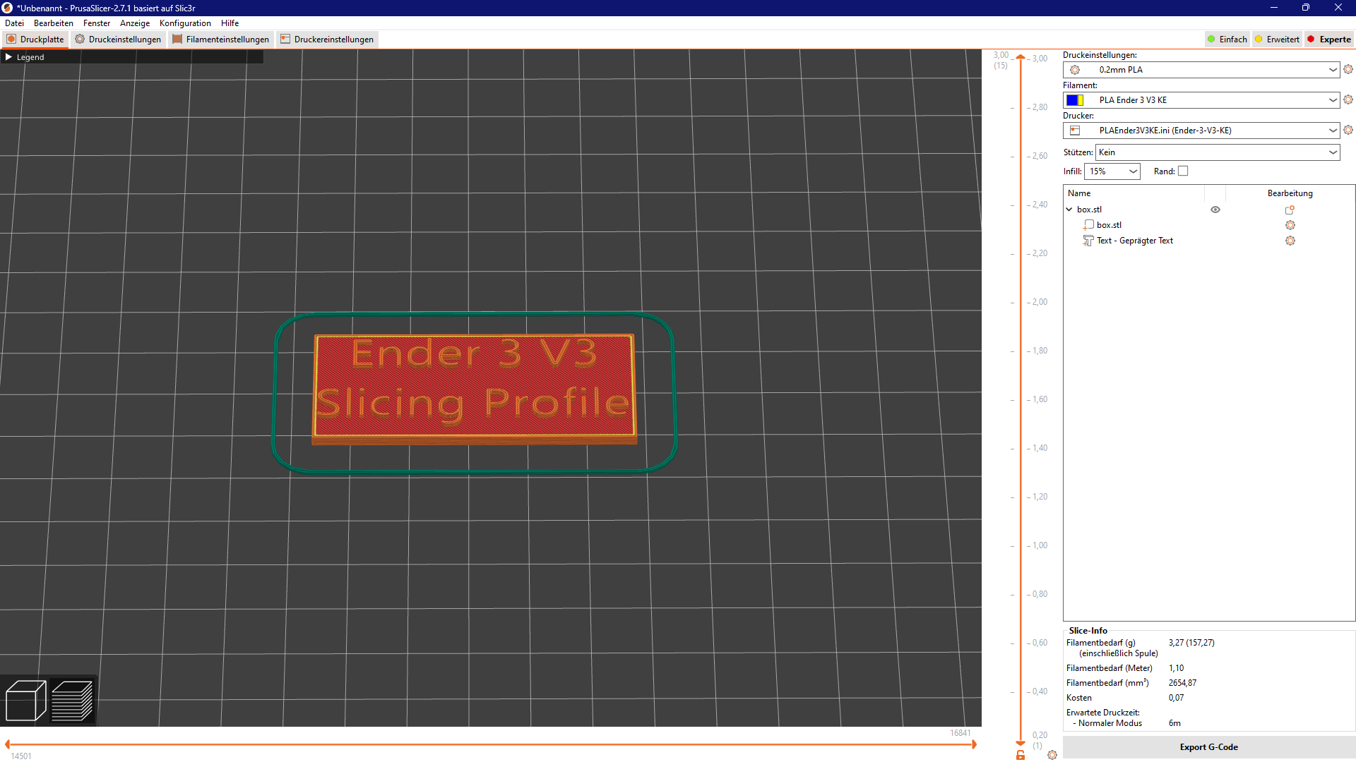 PrusaSlicer Profile Ender 3 V3 KE