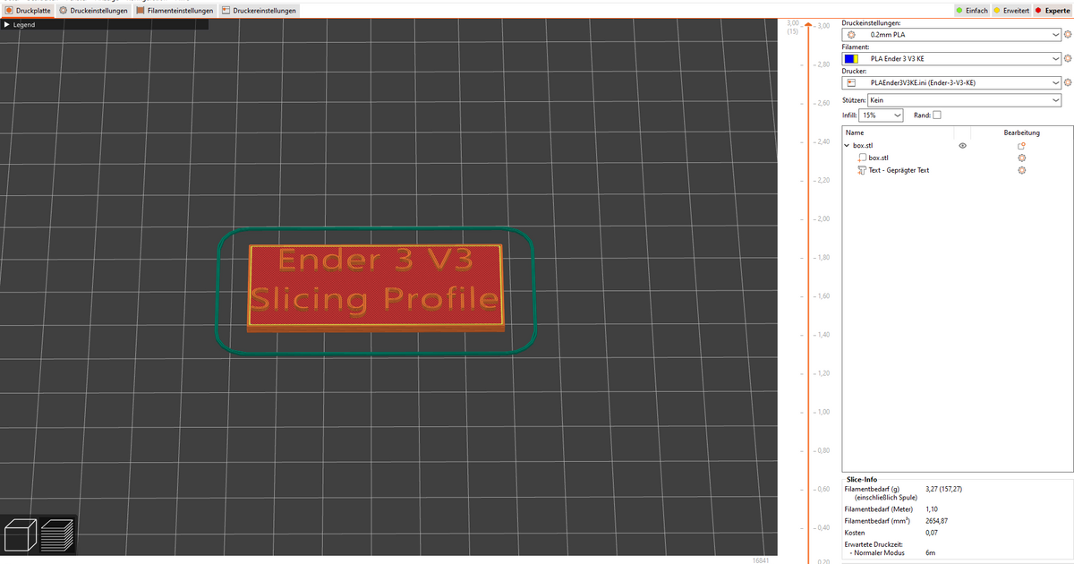 Ender 3 V3 SE Prusaslicer 2.7.0+ Profile