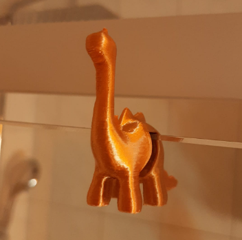 Cute Dino Hook for shower glass