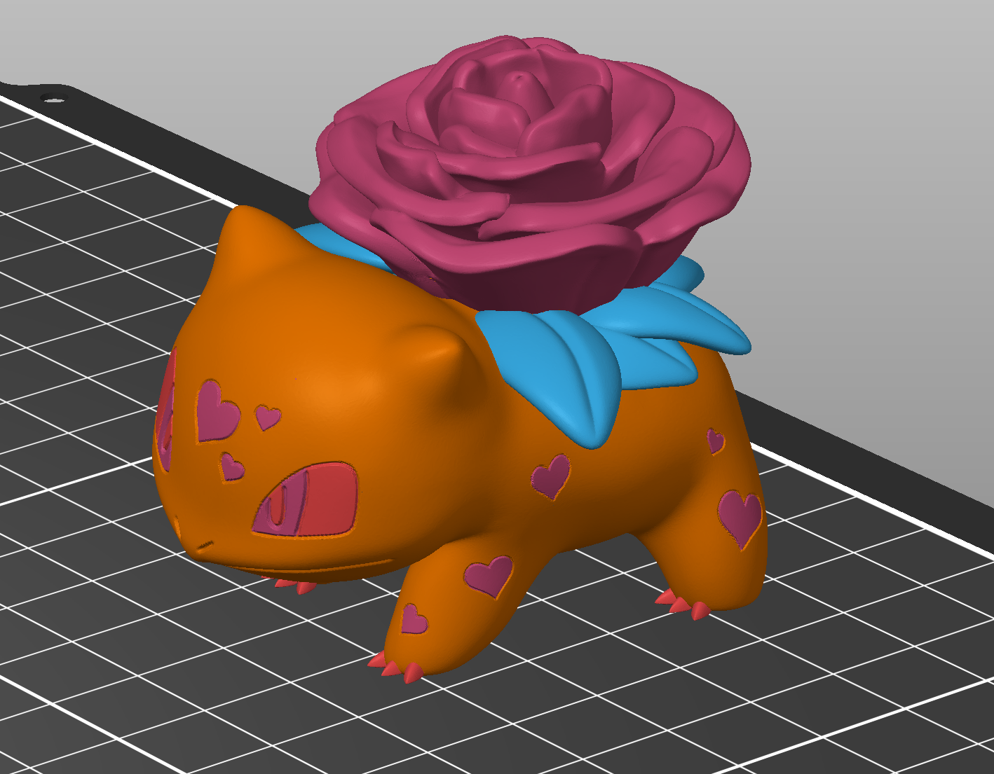 Valentines Bulbasaur - Painted