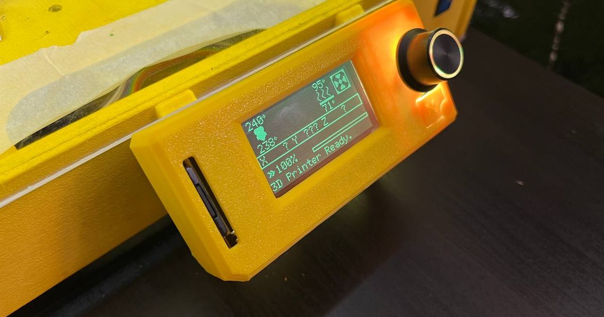 MKS MINI12864 v3 LCD screen case with front SD load by Eduard Sukharev