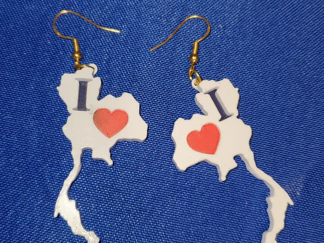 I <3 (Love) Thailand earrings