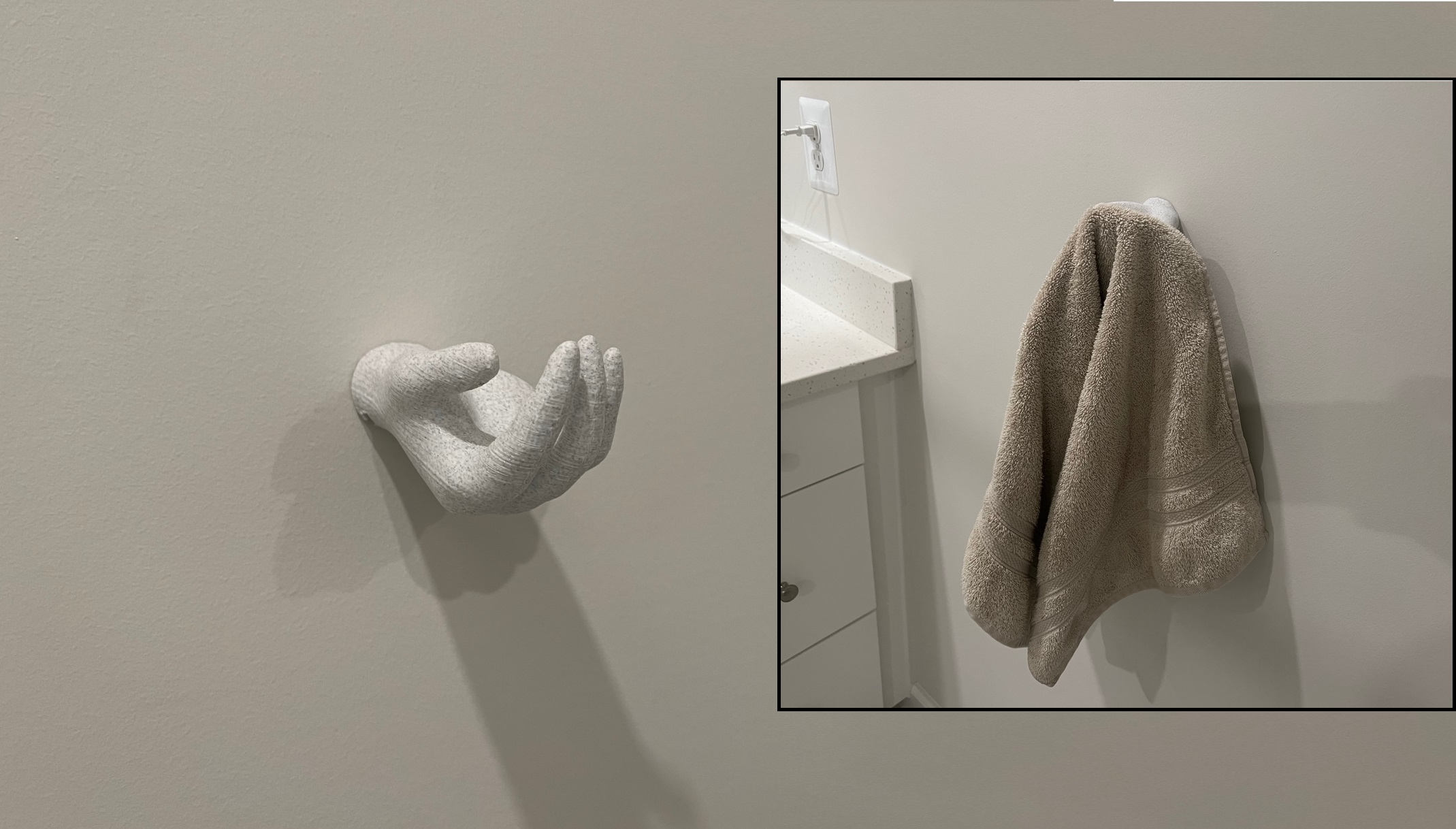 Hand-y Hand Towel Holder