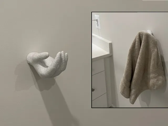 Hand-y Hand Towel Holder