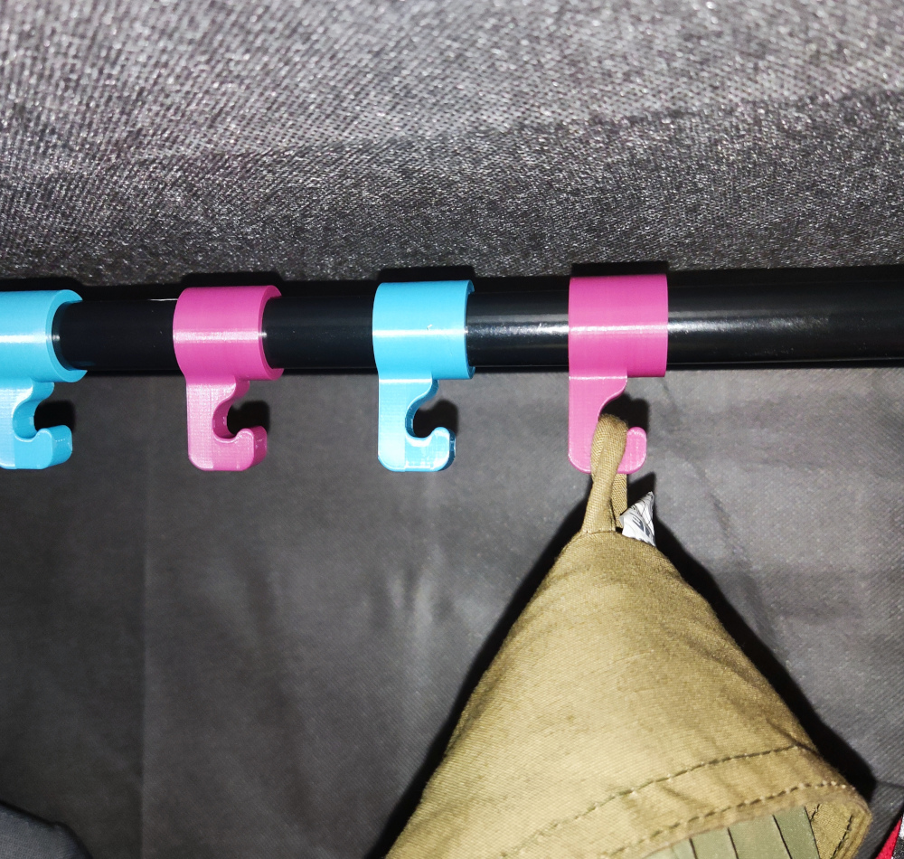 Hooks for fabrics wardobe